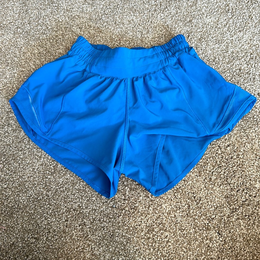 Lululemon hotty hot shorts blue